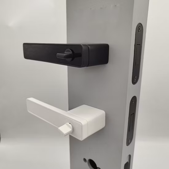 Mais recente fechadura de porta de luxo em liga de zinco maçanetas de couro modernas para portas interiores