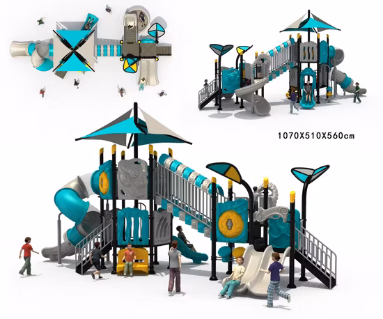 Slide recentemente luxuoso do parque infantil ao ar livre para crianças (TY