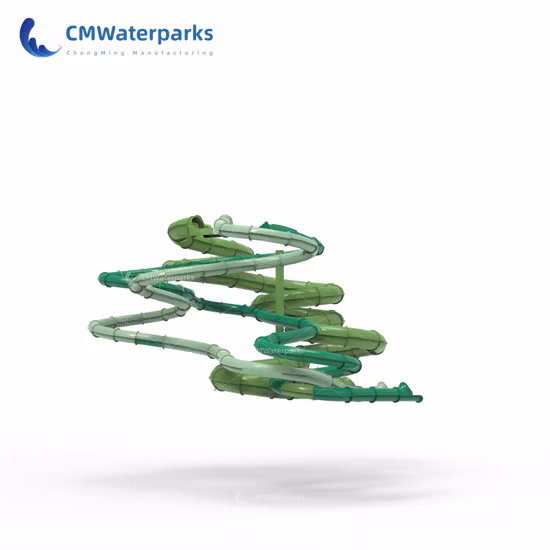 Corrediça comercial da piscina de água da fibra de vidro do equipamento do parque aquático para adultos